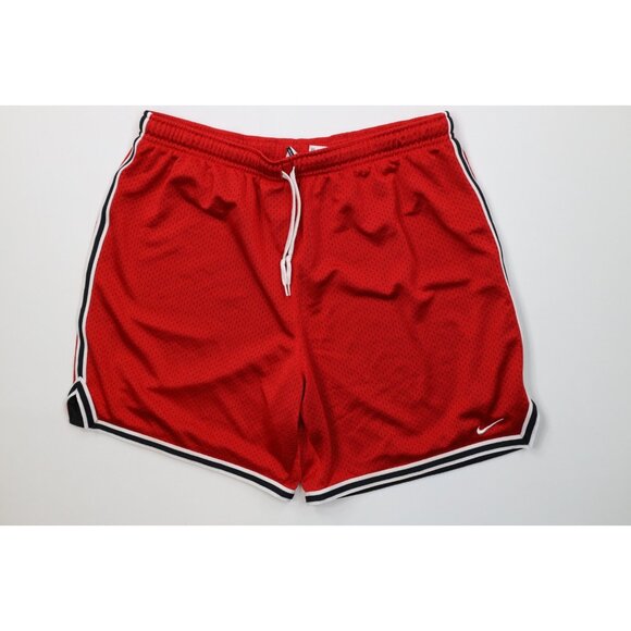 Vintage Y2K Nike Mens Medium Travis Scott Mini Swoosh Above Knee Shorts Red - Picture 1 of 11